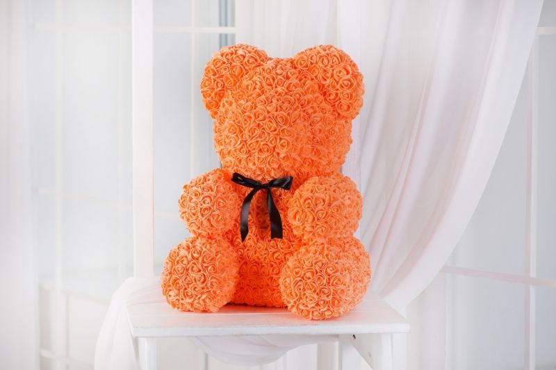 Мишка из Роз - Абрикосовый